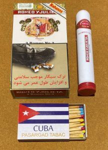 سیگاربرگ Romeo Y Julieta No.3 Tubos | دست پیچ کوبا