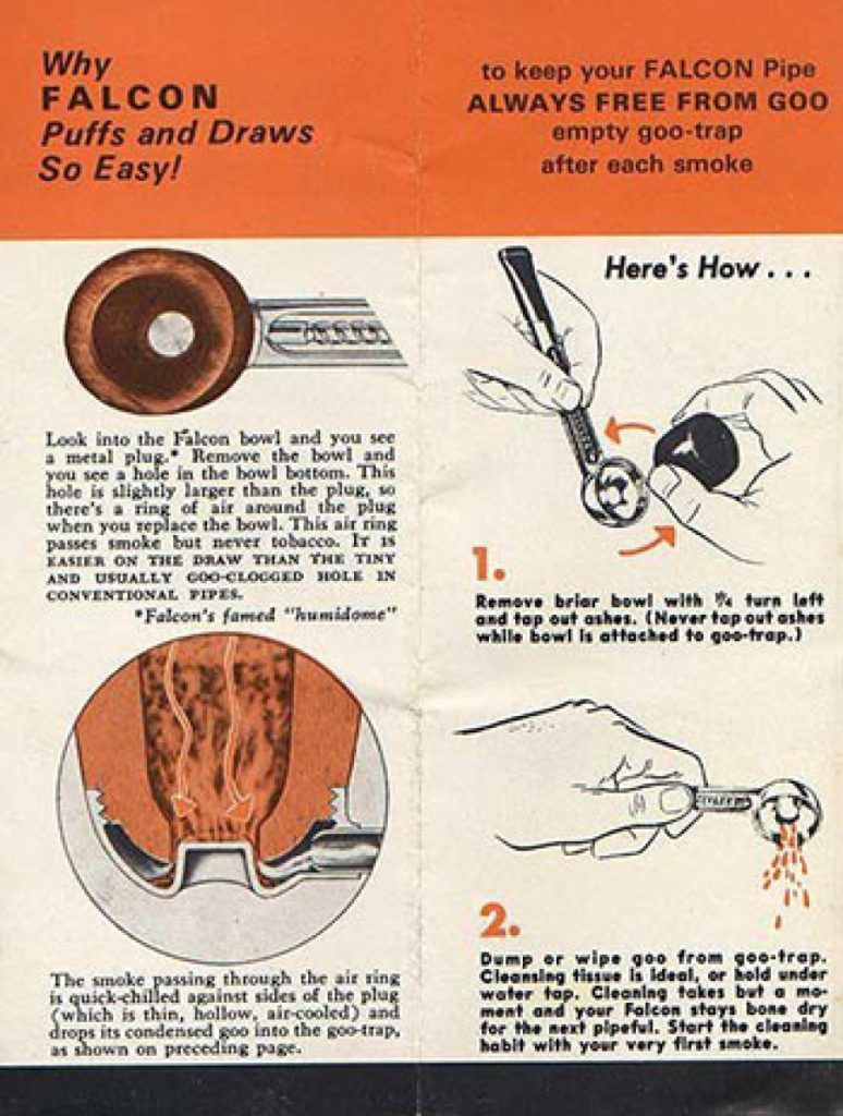 نگاه به باران, الهام بخش ساخت پیپ فالکون