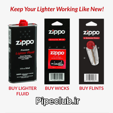 انواع ادوات فندک زيپو