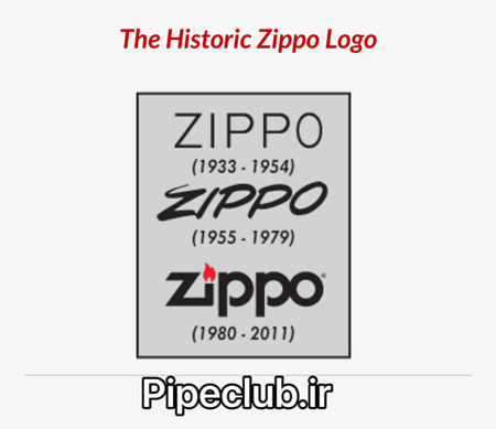 لوگو فندک زيپو در مرور زمان