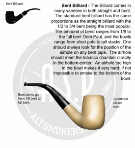 انواع پیپ از نظر شکل ظاهری 37 bent billiard 275x300 1
