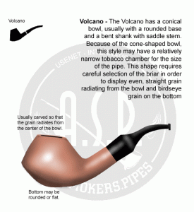 انواع پیپ از نظر شکل ظاهری 68 volcano 275x300 1