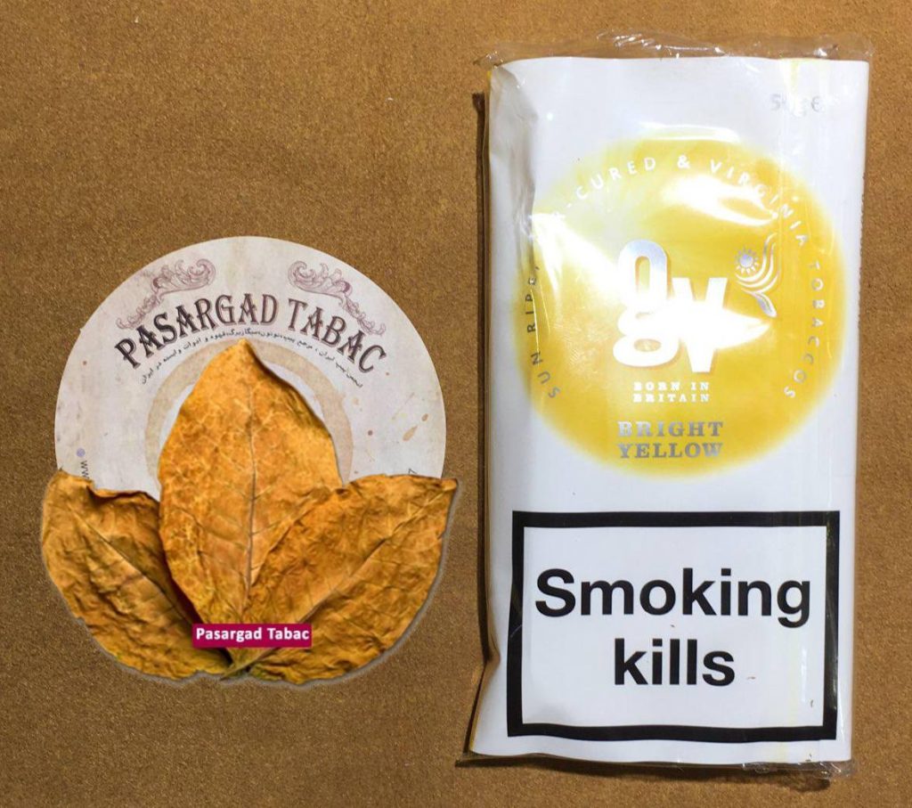 توتون سیگارپیچ جی وی ساده زرد