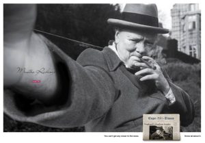 کمپین خلاقانه، سیگار برگ، چرچیل