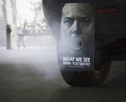 تبلیغ خلاقانه ضد سیگار