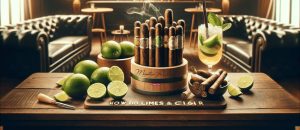 داستان سیگاربرگ و نوشیدنی با ترکیبی از لیمو و آب گاز دار