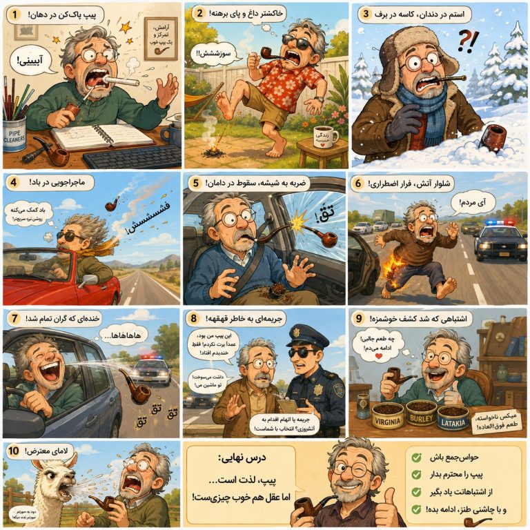 حماقت‌ های دنیای پیپ ! روایت‌هایی از اشتباهات بامزه و گاه دردناک یک پیپ‌ باز کهنه‌ کار