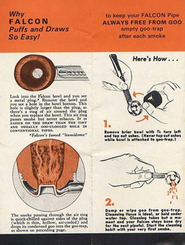 نگاه به باران, الهام بخش ساخت پیپ فالکون