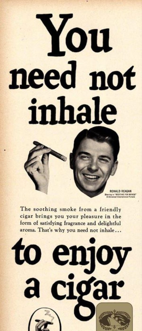 یک آگهی قديمی در مورد سیگار برگ